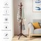 Adjustable Height Free Standing Wooden Coat Rack Tree Perfect for Any Room